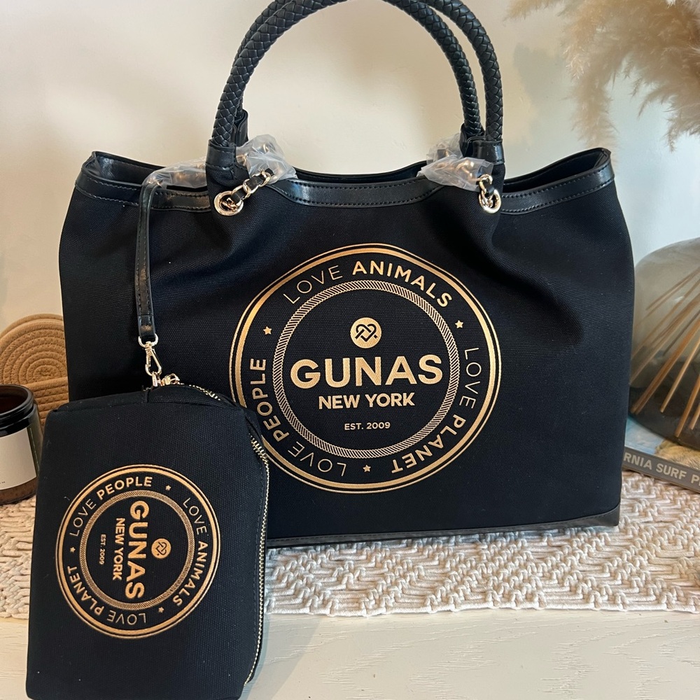 NWT Gunas Black tote bag - Picture 3 of 9